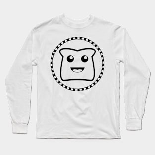 Crispy Toast Black Graphic Long Sleeve T-Shirt